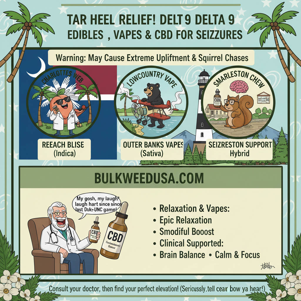 Delta 9 Edibles, Vapes and CBD for Seizures North Carolina